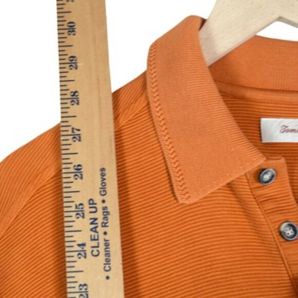 Tommy Bahama Sunset Orange 72% Silk Polo Preppy Islandcore Soft Classic L - Picture 7 of 9